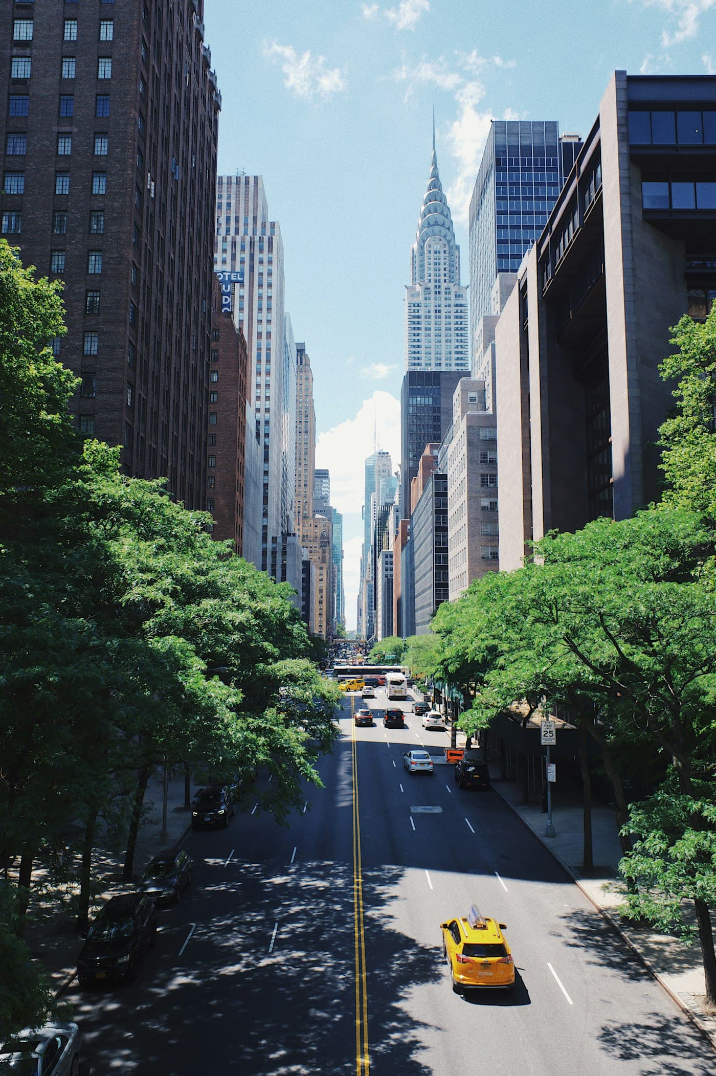Brooklyn Heights residential street with brownstones